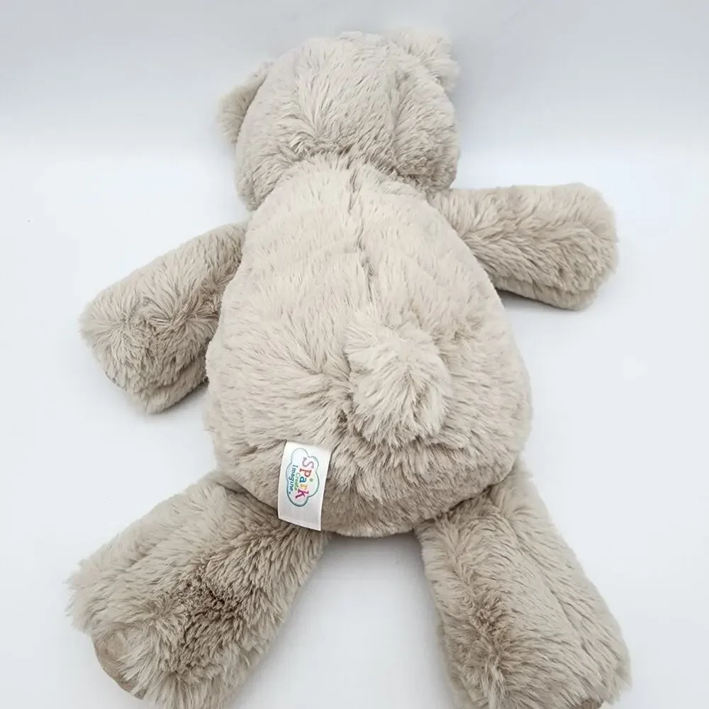 Spark Create Imagine Beige Bear Rattle Plush 16